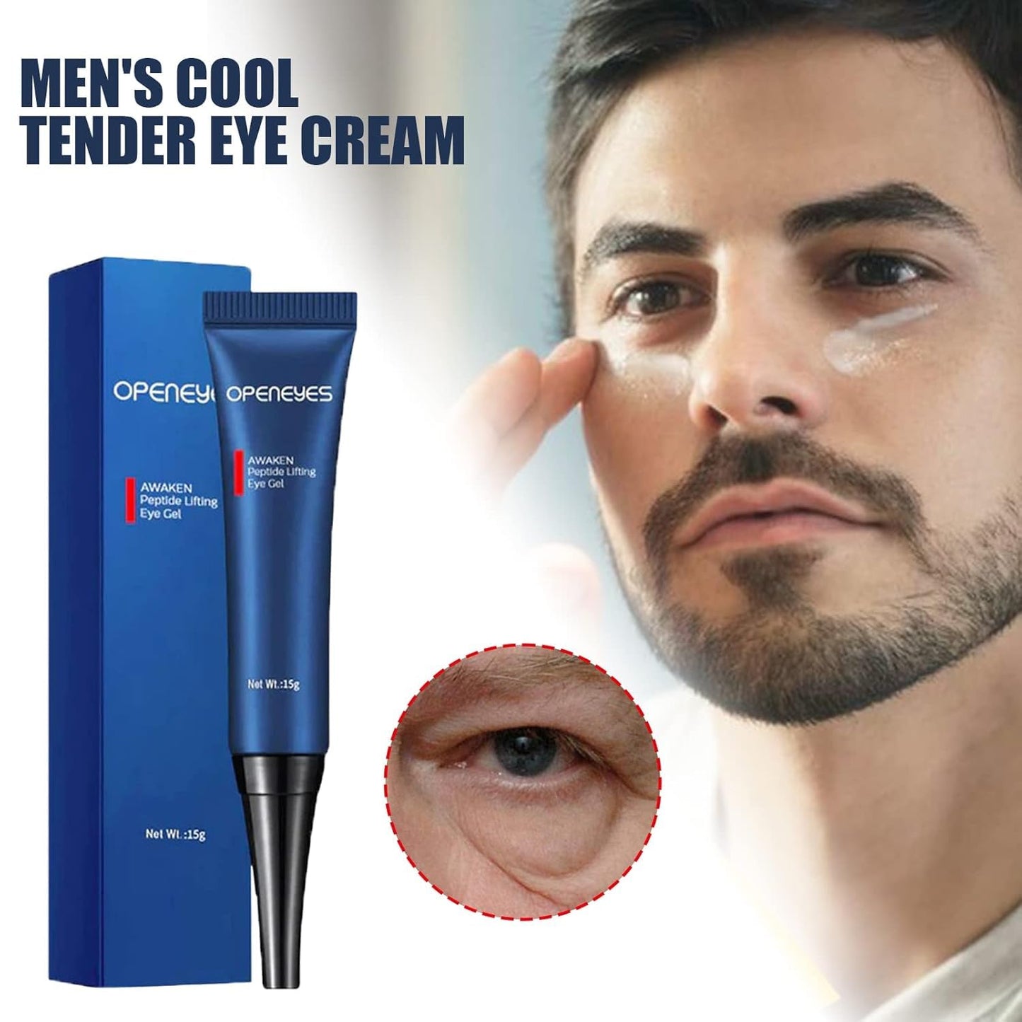 OpenEyes – Awaken Peptide Lifting Eye Gel for Men
