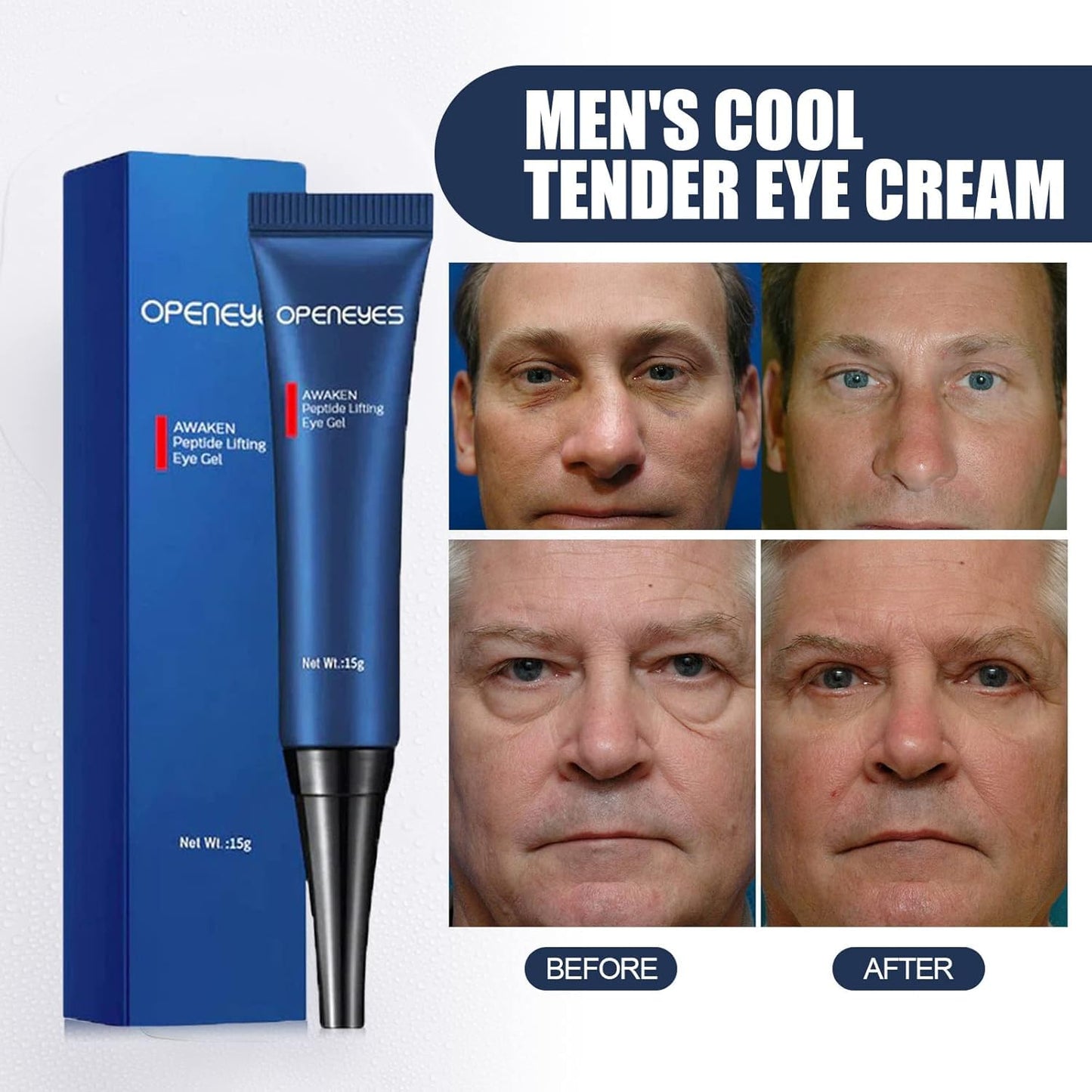 OpenEyes – Awaken Peptide Lifting Eye Gel for Men