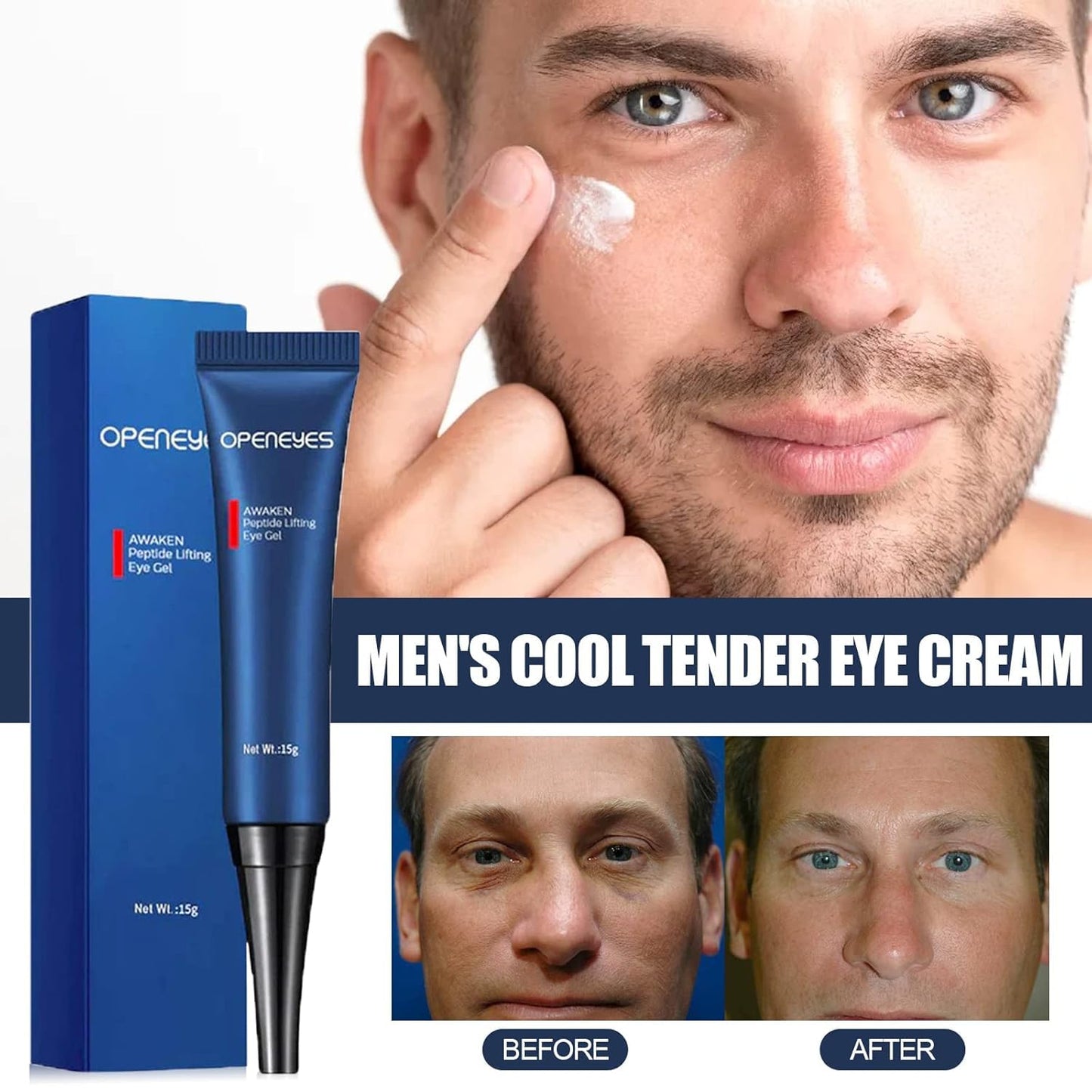 OpenEyes – Awaken Peptide Lifting Eye Gel for Men